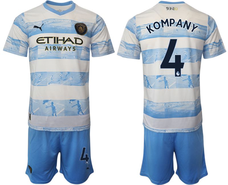 Men 2022-2023 Club Manchester City blue #4 Soccer Jersey->manchester city jersey->Soccer Club Jersey